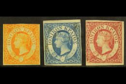 1859 Complete Set, SG 1/3, Unused No Gum, All 4 Margin Examples (3) For More Images, Please Visit... - Islas Ionian