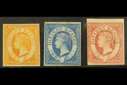 1859 ½d & 1d Unused And 2d Mint, SG 1/3, All 4 Margins, Fresh (3) For More Images, Please Visit... - Ionian Islands