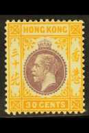 1912-30 30c Purple & Orange-yellow, SG 110, Fine Mint, Fresh For More Images, Please Visit... - Other & Unclassified