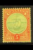 1908-11 5s Green & Red On Yellow, SG 88, Very Fine Mint For More Images, Please Visit... - Grenada (...-1974)