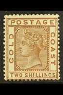 1884-91 2s Deep Brown, SG 19a, Fine Mint, Fresh For More Images, Please Visit... - Goldküste (...-1957)