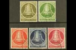 1951-52 Freedom Bell Set (Mi 82/6, SG B82/6) VFU (5) For More Images, Please Visit... - Otros & Sin Clasificación