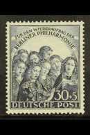 1950 30pf+5pf Blue Philharmonic, Mi 73, NHM For More Images, Please Visit... - Sonstige & Ohne Zuordnung
