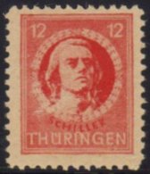 RUSSIAN - THURINGIA 1945-46 12fp Red, Mi 97 AX Bt, Vfm For More Images, Please Visit... - Otros & Sin Clasificación