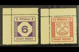 NIESKY 1945 (July) Grey Paper Set,Mi 1/2,vfm Corner Examples (2) For More Images, Please Visit... - Other & Unclassified