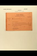 DRESDEN Private Post 1887 Commission Instruction Card, Unused For More Images, Please Visit... - Andere & Zonder Classificatie