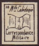 NEW CALEDONIA 1893 Black Military Franchise Imperf Local Stamp For More Images, Please Visit... - Otros & Sin Clasificación