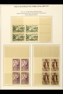 IVORY COAST 1937 Paris Expo Set Of 6 As NHM Corner Blocks Of Four For More Images, Please Visit... - Altri & Non Classificati