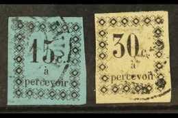 GUADELOUPE Postage Dues 1879 15c & 30c,Yv 4/5,SG D1+D3,fu (2) For More Images, Please Visit... - Other & Unclassified