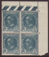 1933 30c Blue-green Yv 291 Nhm Corner Block Of 4. For More Images, Please Visit... - Andere & Zonder Classificatie