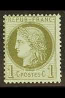 1871-76 1c Olive-green / Bluish, SG 185, Mint Lightly Hinged For More Images, Please Visit... - Sonstige & Ohne Zuordnung