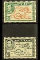 1938 2d & 6d 'Maps', Die I, SG 253 & 260, VFM (2) For More Images, Please Visit... - Fiji (...-1970)