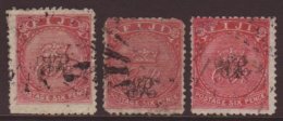 1877 Laid 6d Shades SG 33/a Used, Faults (3) For More Images, Please Visit... - Fiji (...-1970)