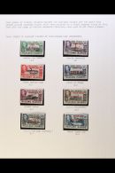 1944-45 Overprints All 4 Sets, SG A1/D8, VF NHM. (32) For More Images, Please Visit... - Falkland