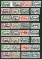 1944-45 Complete Overprints Series, Fresh Mint. (32) For More Images, Please Visit... - Falkland