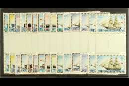 1978 Ships No Date Set, SG 331A/45A, NHM GUTTER PAIRS (30) For More Images, Please Visit... - Falklandinseln