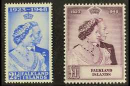 1948 Silver Wedding Set, SG 166/67, Very Fine Mint (2 Stamps) For More Images, Please Visit... - Falklandinseln