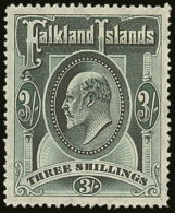 1904-12 3s Green, Wmk MCA, SG 49 VFM For More Images, Please Visit... - Falkland