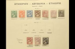 1896-1944 Mint & Used Collection On Leaves (52 Stamps) For More Images, Please Visit... - Etiopia