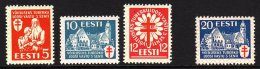 1933 Anti-TB Complete Set, Mi 102/105, NHM (4) For More Images, Please Visit... - Estonia