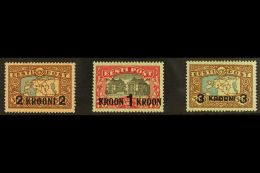 1930 Surcharges Complete Set, Michel 87/89, SG 88/90, Vfm (3) For More Images, Please Visit... - Estland