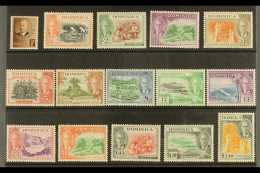 1951 Definitives Complete Set, SG 120/34, NHM. (15) For More Images, Please Visit... - Dominica (...-1978)