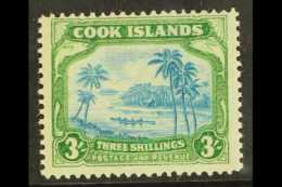 1938 3s Greenish Blue & Green, SG 129, Fine NHM For More Images, Please Visit... - Islas Cook