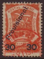 SCADTA 1923 30c On 60c Orange Surcharge,Scott C52,SG 53,vfu For More Images, Please Visit... - Colombia