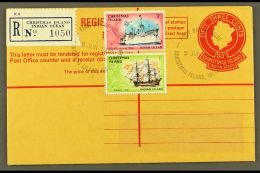 1972 53c Reg Env Uprated 3c And 1c Ship Defins, Tied FDI Cancels For More Images, Please Visit... - Christmas Island