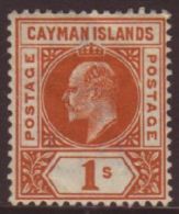 1902-03 1s Orange, SG 7, Very Fine Mint For More Images, Please Visit... - Kaimaninseln