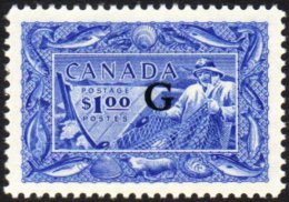 OFFICIALS 1950-1 $1 Ultramarine, "G" Ovpt SG O192 NHM For More Images, Please Visit... - Sonstige & Ohne Zuordnung