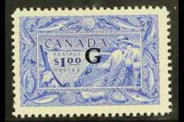 OFFICIAL 1950-51 $1 Fisherman With "G" Opt, SG O192, VFM For More Images, Please Visit... - Altri & Non Classificati