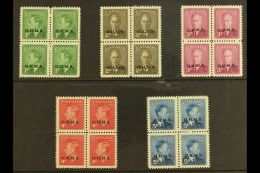 OFFICIAL 1949-50 Set To 5c, SG O172/76, Blocks Of Four NHM. (20) For More Images, Please Visit... - Sonstige & Ohne Zuordnung