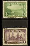 1937-8 50c Green & $1 Violet SG 366/7 NHM (2) For More Images, Please Visit... - Andere & Zonder Classificatie