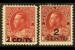 1926 2c On 3c, Both Surch Types SG 264/5 NHM (2) For More Images, Please Visit... - Otros & Sin Clasificación