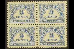 POSTAGE DUE 1949 3c Ultramarine Perf 11x9, SG D3a, NHM Block 4 For More Images, Please Visit... - Sonstige & Ohne Zuordnung