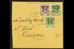 1947 9p Opt Inverted, SG 70a, On Large Part Env With 6p & 9p. For More Images, Please Visit... - Burma (...-1947)
