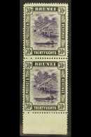 1907-10 30c Violet & Black,SG 31,mint Vert PAIR,fresh Colours (2) For More Images, Please Visit... - Brunei (...-1984)