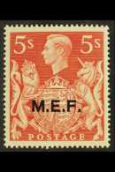 MEF 1943-47 5s Red 'T' GUIDE MARK, Murray Payne 20a, Vfm For More Images, Please Visit... - Africa Oriental Italiana