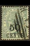 1888-91 50c On 1s Grey London Surcharge, SG 42, Fine Used For More Images, Please Visit... - Brits-Honduras (...-1970)