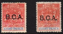 1891-95 8d Both Shades, SG 6 & 6a, VFM. (2) For More Images, Please Visit... - Nyassaland (1907-1953)