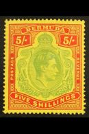 1939 5s Pale Green And Red On Yellow, SG 118a, VfM For More Images, Please Visit... - Bermudas