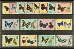 1974-76 Butterflies Complete Set, SG 380/95, Vf NHM (16) For More Images, Please Visit... - Belize (1973-...)