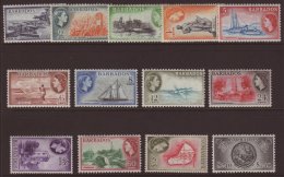 1953-61 Definitives Complete Set, SG 289/301, NHM (13) For More Images, Please Visit... - Barbados (...-1966)