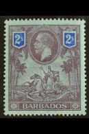 1912-16 2s Purple And Blue/blue, SG 179, Fine Mint. For More Images, Please Visit... - Barbados (...-1966)