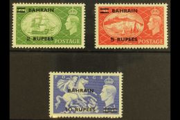 1950-5 2r, 5r & 10r GB Surcharges, SG 77/9 VFM (3) For More Images, Please Visit... - Bahrain (...-1965)