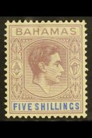 1938 5s Lilac And Blue, Thick Paper, SG 156, Very Fine Mint. For More Images, Please Visit... - Otros & Sin Clasificación