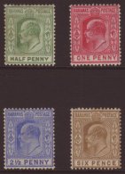 1906-11 ½d To 6d Complete Set, SG 71/74, Fine Mint. (4) For More Images, Please Visit... - Andere & Zonder Classificatie