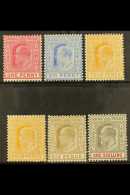 1902-10 Set To 1s Grey-blk & Carm, SG 62/67, Fine Mint (6 Stamps) For More Images, Please Visit... - Sonstige & Ohne Zuordnung
