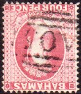 1863-77 4d Bright Rose Perf 14 WMK INVERTED Variety, SG 35w, Fu For More Images, Please Visit... - Other & Unclassified